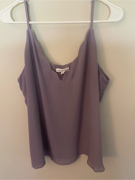 Socialite Tops - Socialite Lilac Spaghetti Strap Cami Top